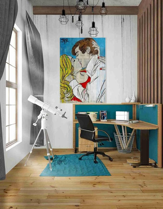 Epic Graffiti 'Pop Romantics' by Loui Jover, Canvas Wall Art, 26"x40"