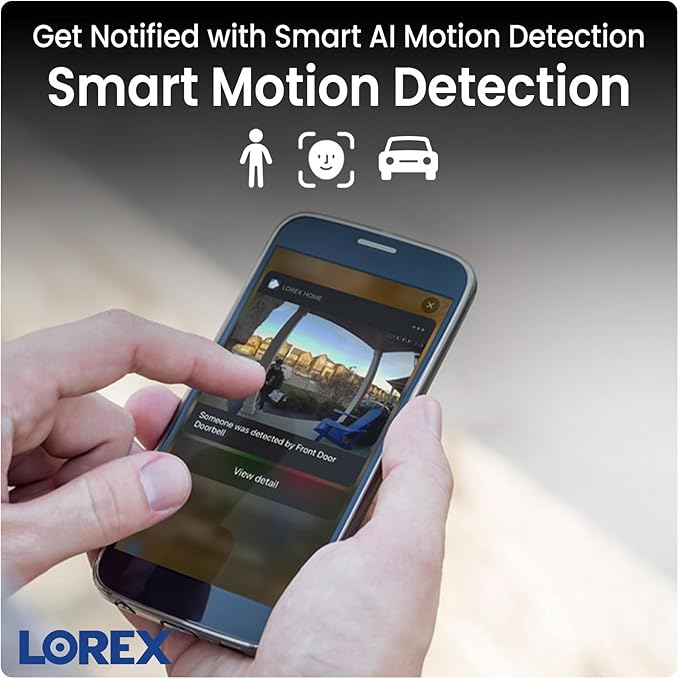 Lorex Outdoor 4K IP Add-On Metal Bullet Security Camera | NVR Add-On | Smart Motion Detection | 2-Way Talk | Color Night Vision | IP67 Waterproof | Requires Recorder