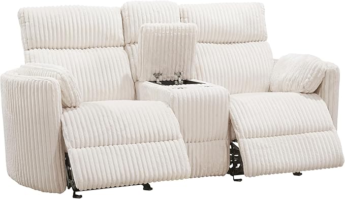 Parker Living Radius - Mega Ivory Power Reclining Sofa Loveseat and Recliner