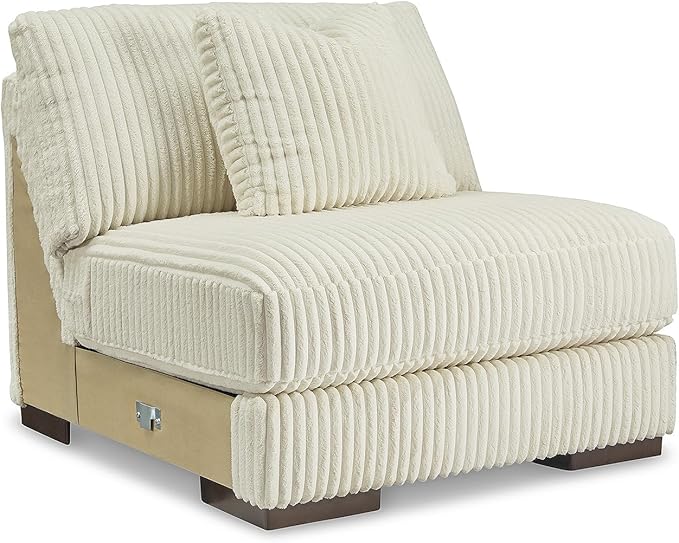 Signature Design by Ashley Lindyn Contemporary Right-Arm Facing 4-Piece Sectional with Chaise, Reversible Cushions, Armrest and Throw Pillows, White