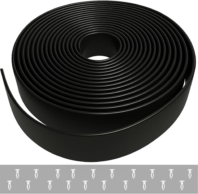 2" x 20' ft Vinyl Straps for Patio Chairs Repair Kit Outdoor Patio Lawn Furniture Repair Vinyl Chair Strapping Strap Matte Finish (Black) + 20 Free Rivets!