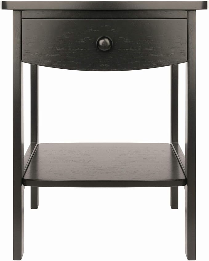 Winsome Wood Claire Accent Table, Black