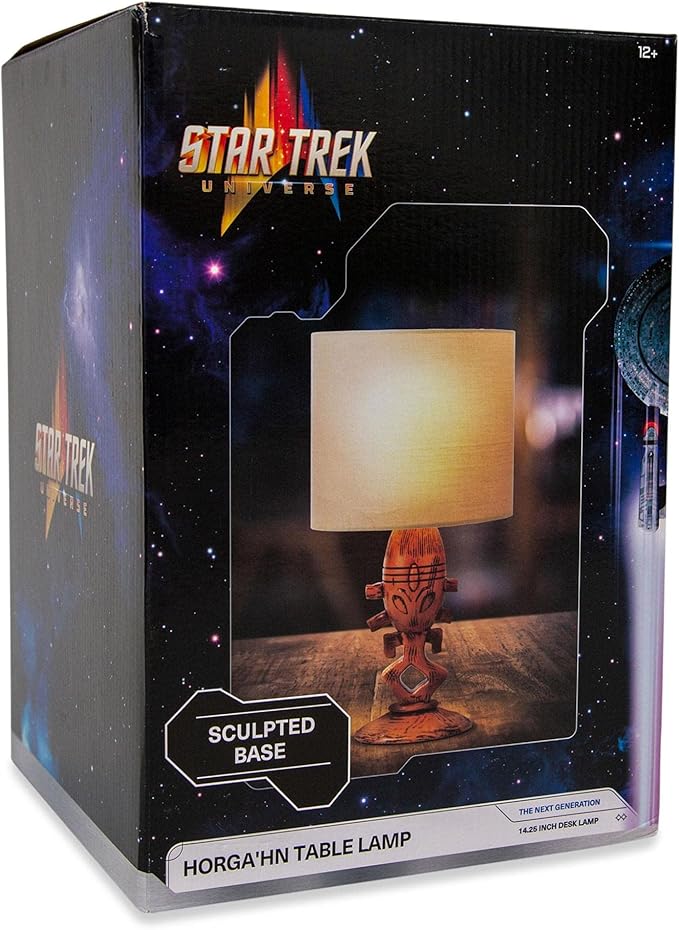 Star Trek: The Next Generation Horga'hn Desk Lamp | Mood Light for Nightstand Table | 14 Inches Tall
