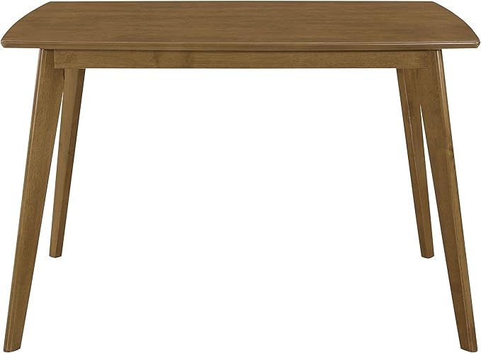 Coaster Home Furnishings - Kersey - Wood - 47-Inch Rectangular Dining Table with Angled Legs, Chestnut Finish, Mid-Century Modern Style - Dining Room & Home Kitchen - Chestnut - 103061