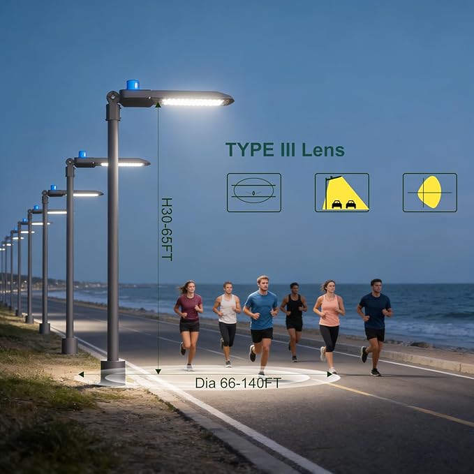 600W LED Parking Lot Lighting 90000Lm(150LM/W) Parking Lot Lights with Smart Photocell 5000K 6KV SPD Outdoor Waterproof LED Street Light with Slipfitter Mount ETL Listed 7 Yrs Warranty 2Pack
