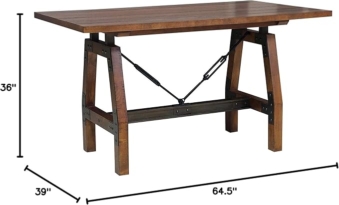 Homelegance Beechnut Counter Height Table, Brown