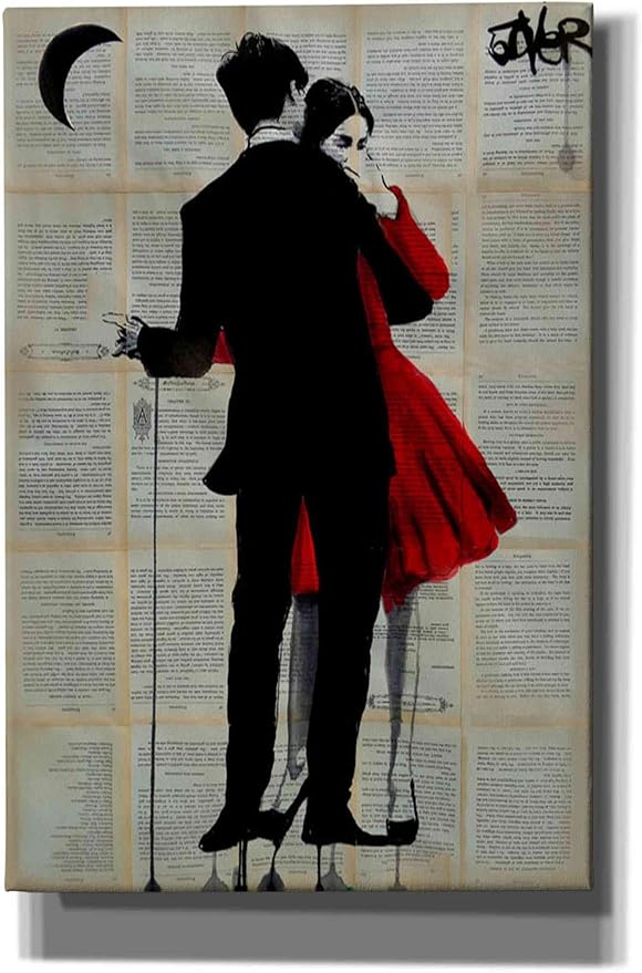 Epic Graffiti 'True Romance' by Loui Jover, Canvas Wall Art, 12"x18"