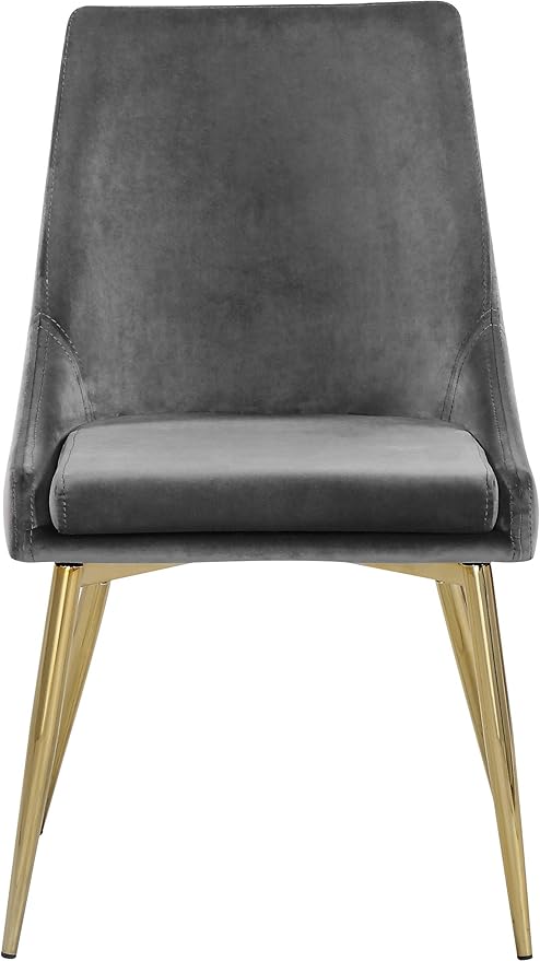 Meridian Furniture Karina Gray Velvet Dining Chair (Set of 2)