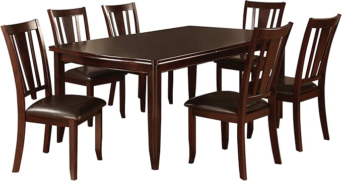 24/7 Shop at Home Harrimon Rustic Extendable Dining Table, Espresso
