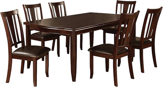 24/7 Shop at Home Harrimon Rustic Extendable Dining Table, Espresso