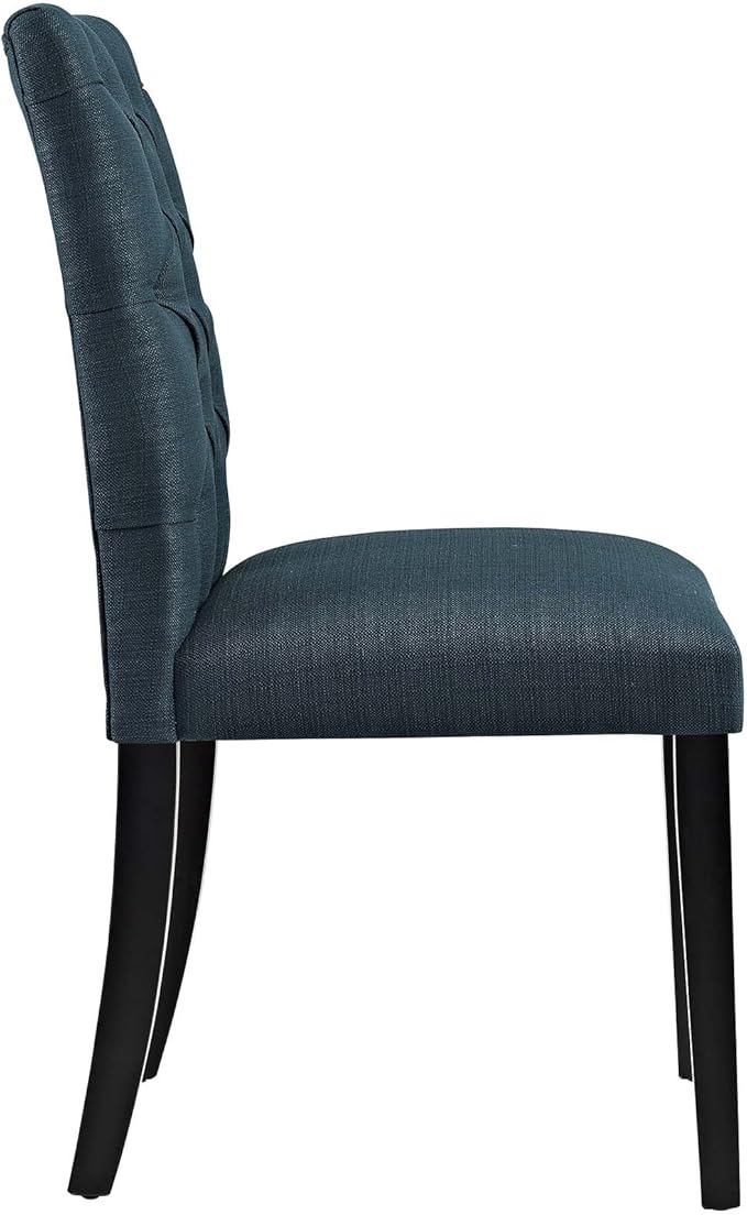 Modway MO- Duchess Modern Tufted Button Upholstered Fabric Parsons, Dining Chair, Azure