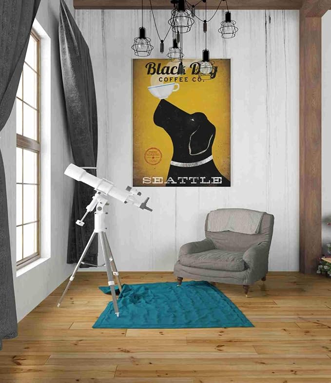 Epic Graffiti 'Black Dog Coffee Co Seattle' by Ryan Fowler, Canvas Wall Art, 26"x34"