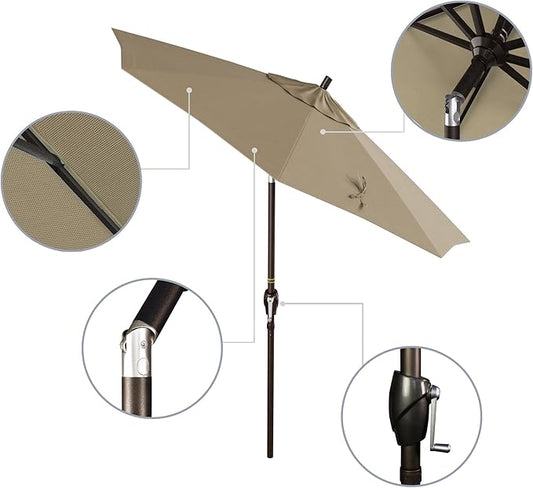 California Umbrella 7.5' Round Aluminum Market Umbrella