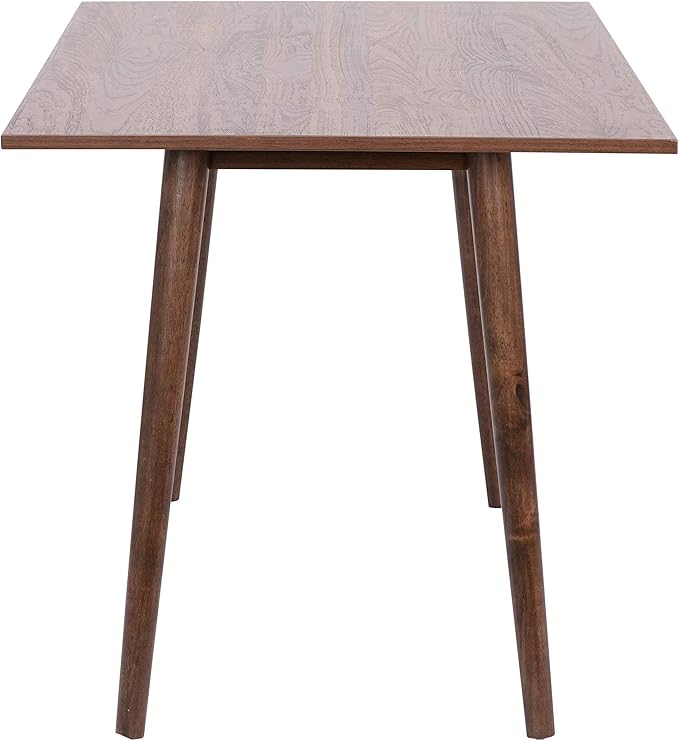 Taylor & Logan Haisley Dark Walnut 47" Mid-Century Modern Wood Dining Table