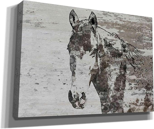 Epic Graffiti 'Portrait of a Horse' by Irena Orlov, Canvas Wall Art, 26"x18"