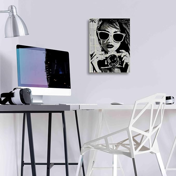 Epic Graffiti 'Shoot' by Loui Jover, Canvas Wall Art, 12"x18"