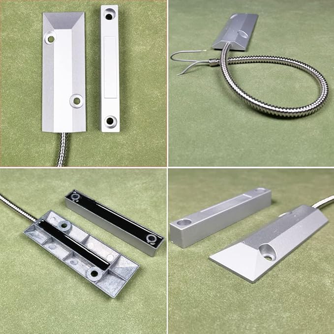 Home Security Wired Rolling Door Contact 0~100V/0.5Amp Magnetic Reed Switch OC-55 Alarm Sensor Magnetic Switch with 2 Wires for N.C. Applications