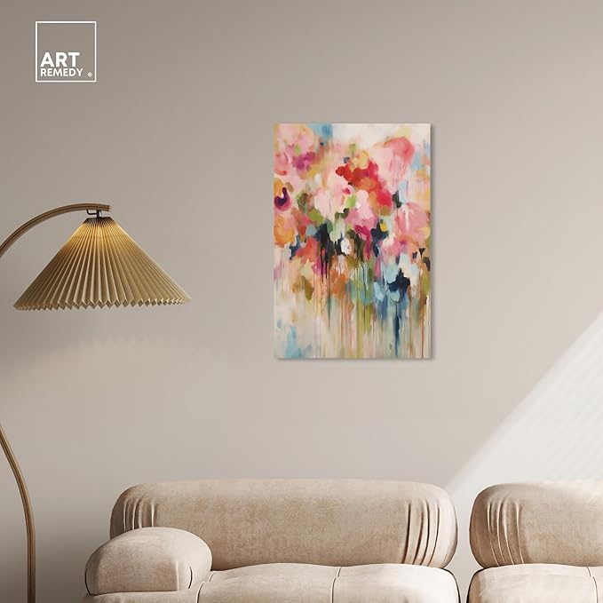 Art Remedy Soft Lush Pastel Canvas New Floral Wall Art, Gallery Wrapped, 20" x 30"