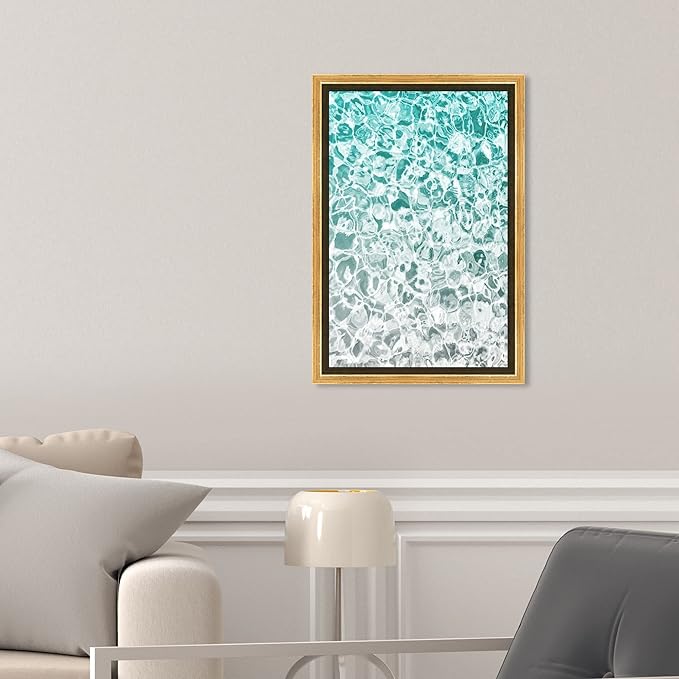 The Oliver Gal Artist Co. Nautical and Coastal Wall Art Framed Canvas Prints 'Clear Aqua Waters' Coastal