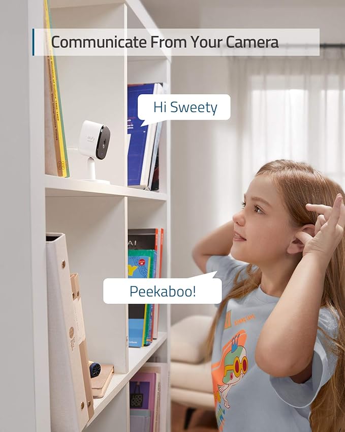 eufy Security Indoor Cam C120 & P24, 2K, Indoor Security Camera, Wi-Fi Plug-in Camera, Human & Pet AI, Voice Assistant Compatibility, Night Vision, HomeBase not Compatible