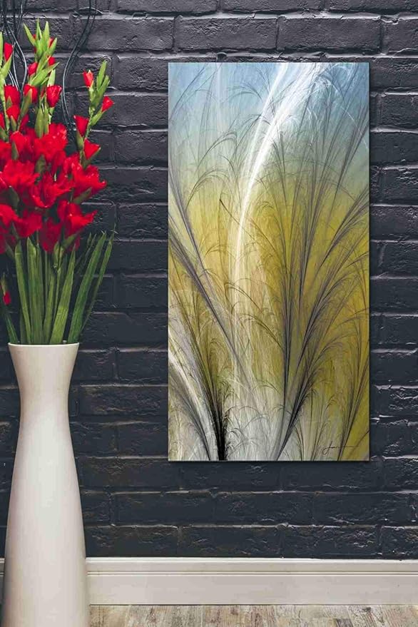 Epic Graffiti 'Fountain Grass III' by James Burghardt, Canvas Wall Art, 20"x40"