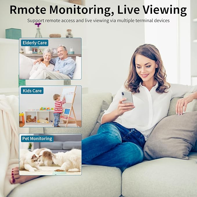 VSTARCAM 3MP Security Camera, Built-in Battery, Low-Light Full-Color Night Vision, Motion Detection, Siren, 2-Way Audio, Remote Viewing, Cloud & SD Card Storage (up to 256GB)