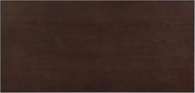 Christopher Knight Home Coadz 82 inch Wooden Dining Table, Modern Rectangular Kitchen Dinner Table for 6-8 People, Pedestal Wooden Dining Furniture for Kitchen Office Conference Room, Espresso Brown