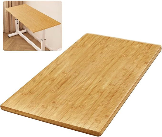 Universal Solid Wood Tabletop, 27.6"x19.7"x0.8" DIY Multi-Purpose Desktop, Rectangular Countertop for Washer Stand, Shelf Board, Workbench & Dining Table, Compatible with Standing Desk Bases