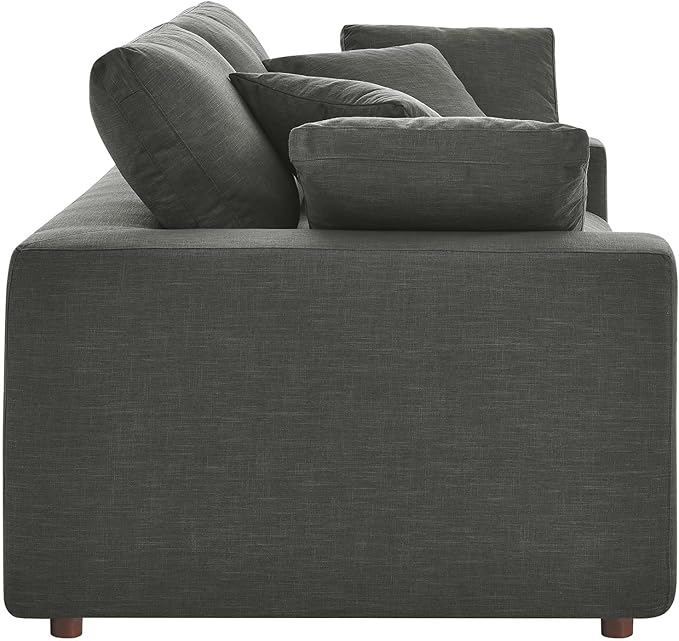 Modway EEI-4859-GRY Commix Down Filled Overstuffed Loveseat, Gray