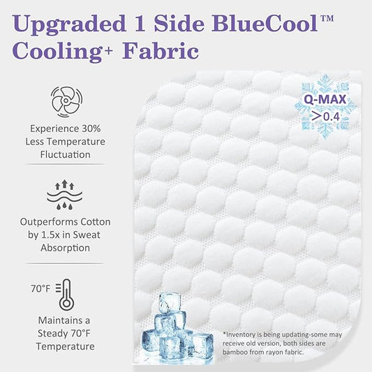 HOMELAB Adjustable Shredded Memory Foam Pillows Queen Size, Cooling Bed Pillows for Sleeping with Removable Cover, Medium Pillows for Side Stomach & Back Sleepers, 2 Packs 20"x28"