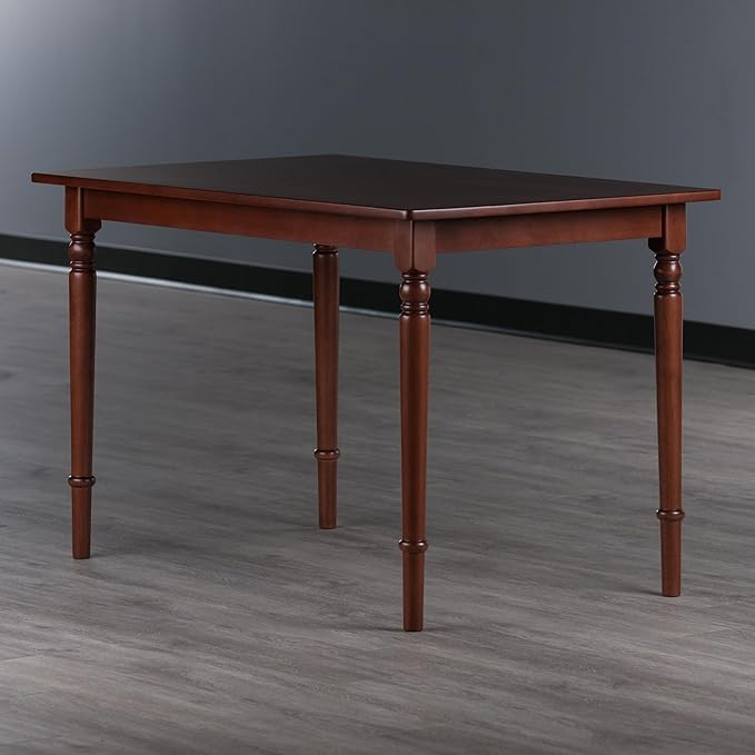 Winsome Ravenna Dining Table for 6 People, 47" Rectangular Kitchen Table, Walnut
