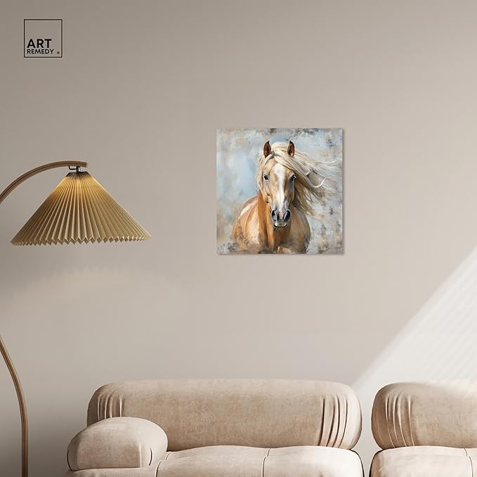 Art Remedy Rustic Rider Canvas Horse Wall Art, Gallery Wrapped, 20" x 20"