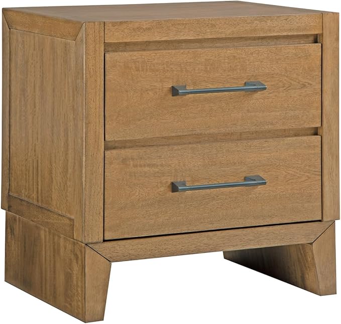 Signature Design by Ashley Sherbana Casual 2-Drawer Nightstand, Light Brown