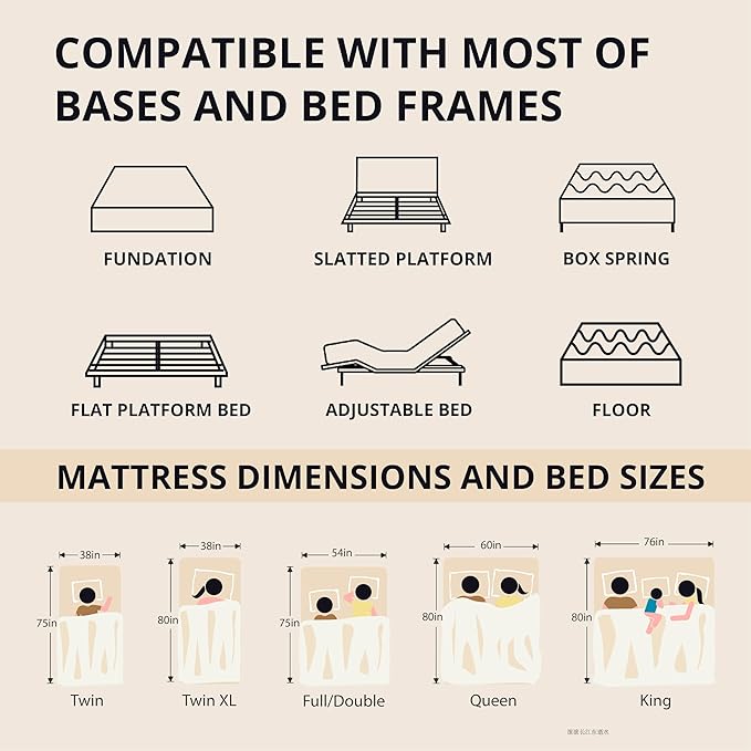 MLILY EGOHOME 12 Inch King Memory Foam Mattress for Back Pain, Cooling Copper Gel Bed in a Box, Foam Made in USA, CertiPUR-US Certified, Therapeutic Medium Firm, 76x80x12 Black