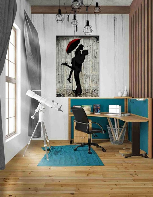 Epic Graffiti 'Love and Rain' by Loui Jover, Canvas Wall Art, 26"x40"
