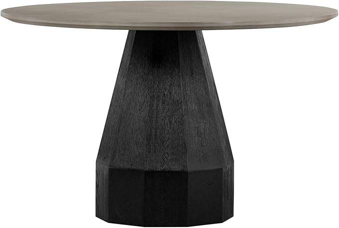 Revival Concrete and Oak Round Dining Table