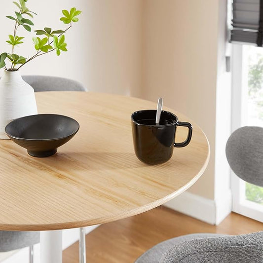 Modway Lippa Round 28" Wood Grain Mid-Century Modern Bar Table in [Color]