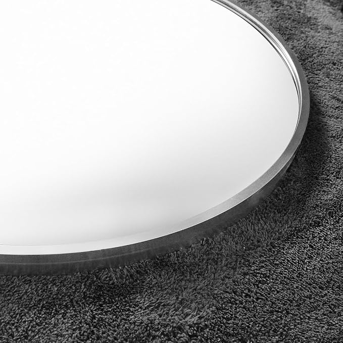 Full Length Arched Floor Mirror, 71"26" With Stand, Full Body, Large, Wall, Freestanding, Oversized, Aluminum Frame - Silver