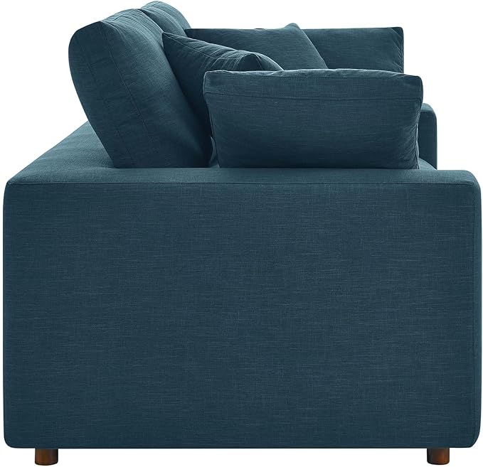 Modway EEI-4859-AZU Commix Down Filled Overstuffed Loveseat, Azure
