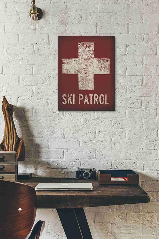 Epic Graffiti 'Ski Patrol' by Ryan Fowler, Canvas Wall Art, 12"x16"