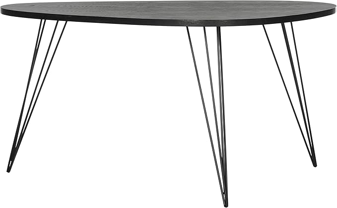 Safavieh Home Collection Rocco Retro Mid-Century Black Wood Coffee Table
