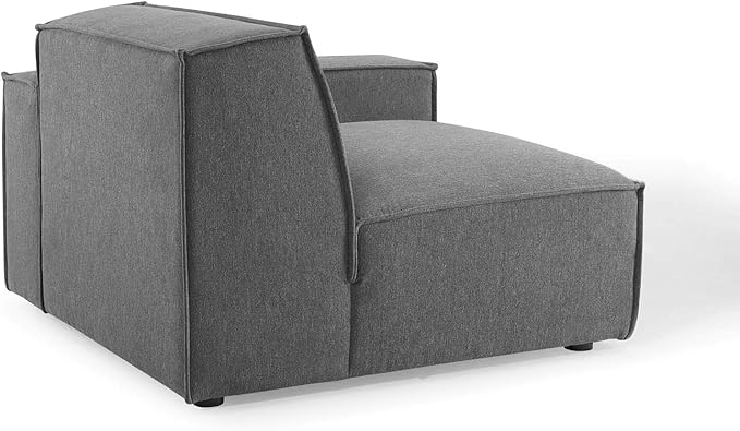 Modway EEI-4112-CHA Restore 3-Piece Sectional Sofa, Charcoal