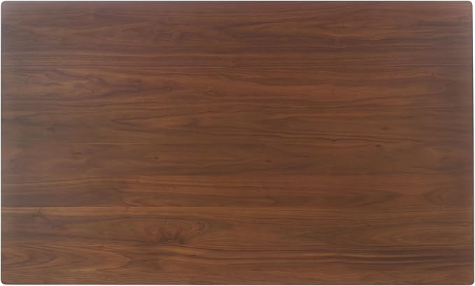SAFAVIEH Couture Collection - Alyssamarie Walnut Rectangle Wood Dining Table, Modern Tapered Leg Design (SFV6715A)