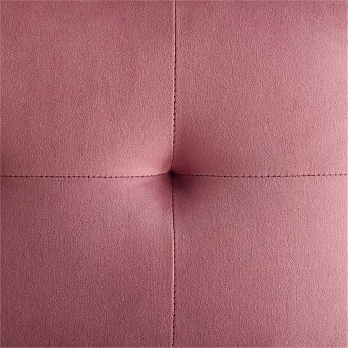 Modway Privy Performance Velvet Gold Stainless Steel Dining Chair in Gold Dusty Rose