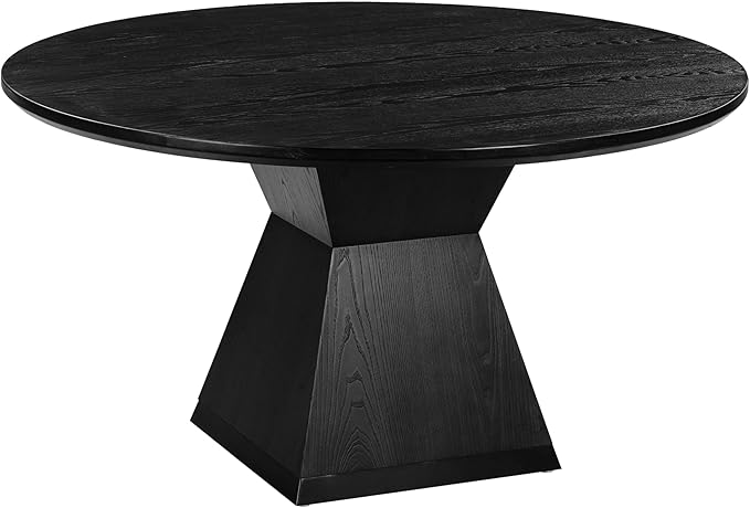 Tov Furniture Nolan Black Round Wood Dining Table