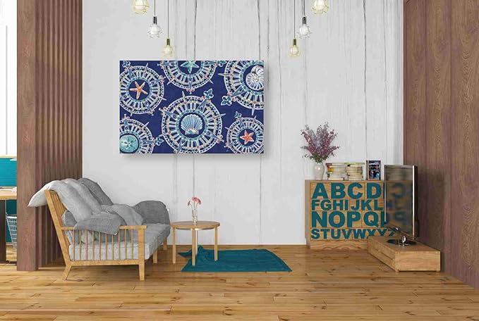 Epic Graffiti 'Maritime XIV' by Daphne Brissonet, Canvas Wall Art, 40"x26"
