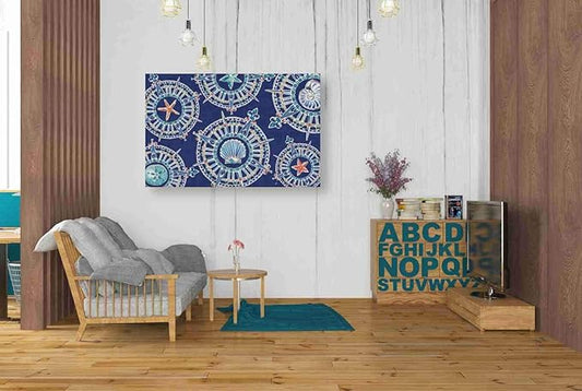 Epic Graffiti 'Maritime XIV' by Daphne Brissonet, Canvas Wall Art, 40"x26"