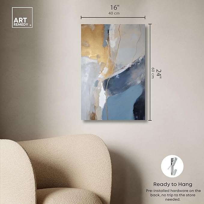 Art Remedy This Close Canvas Timeless Abstract Wall Art, Gallery Wrapped, 16" x 24"