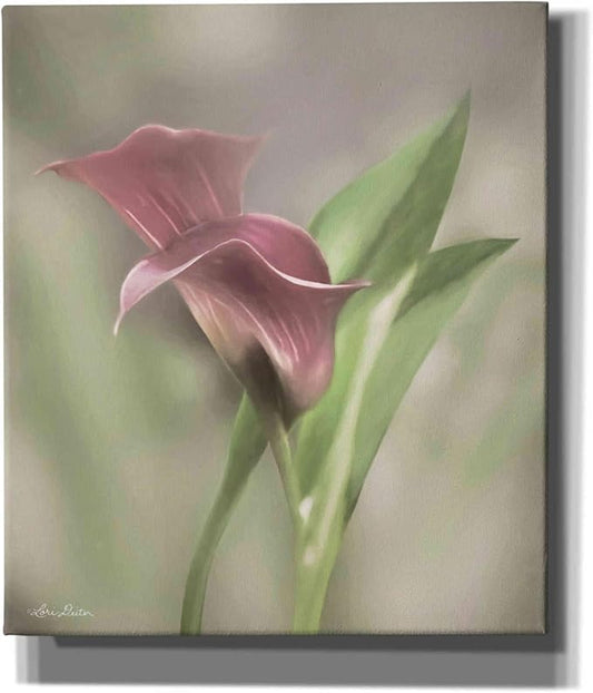 Epic Graffiti 'Pink Calla Lily' by Lori Deiter, Canvas Wall Art, 26"x30"