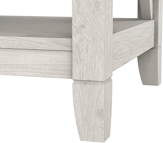 Bush Home Key West Nightstand with Drawer in Linen White Oak